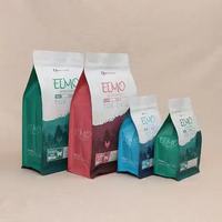 Pochette à friandises pour animaux de compagnie à huit soudures latérales avec fermeture éclair, sac d'emballage alimentaire refermable pour animaux de compagnie