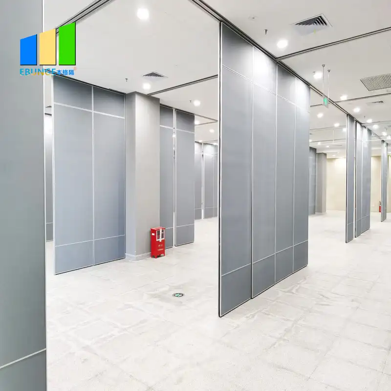 Bingkai Aluminium Dinding Partisi Portabel, untuk Dinding Kantor Lipat, Pembagi Ruangan Bisa Digerakkan