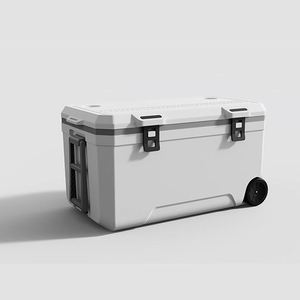 High Capacity Fishing <b>Cooler</b> <b>Box</b> With Wheeled Portable Outdoor Travel Camping <b>Ice</b> <b>Cooler</b> <b>Box</b> Big Size - Product Image 2