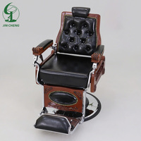 Jincheng chaise de mobilier de salon de mode rétro accoudoir de salon de beauté chaise de barbier de salon de coiffure extra-large hydraulique