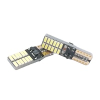 Raych-bombilla LED de fábrica T10 24SMD4014, luces de lectura, señal de giro, sin error, canbus, tamaño pequeño