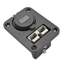 Prise de courant encastrée QC3.0 avec double chargeur USB rapide et interrupteur tactile pour caravane, camping-car, bateau
