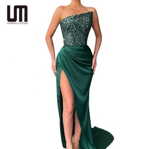 Liu Ming <span class=keywords><strong>mujer</strong></span> verano Sexy sin tirantes lentejuelas vestido <span class=keywords><strong>de</strong></span> novia brillante Patchwork diseño sin mangas traje <span class=keywords><strong>de</strong></span> fiesta <span class=keywords><strong>de</strong></span> <span class=keywords><strong>noche</strong></span> nuevo - Product Image 1
