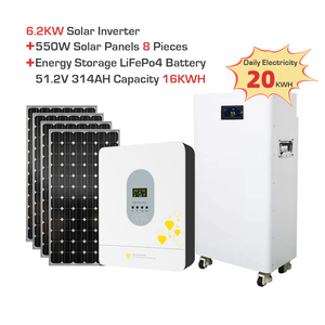10kw 20kw 30kw off Grid Hybrid Solar Power System Complete with Lithium Battery 51.2v 314ah Home Solar Panels Solar System - Product Image 3