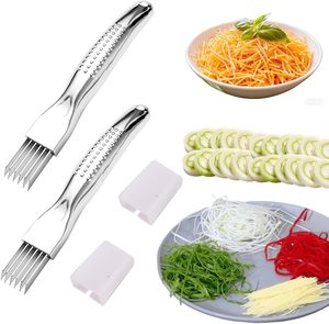 Cortador de cebolla multifuncional de acero inoxidable, rebanador de cebolla, picador de verduras con múltiples cuchillas. - Product Image 1