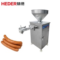 Nouvelle machine de remplissage de saucisses industrielle automatique verticale pneumatique à clipser, code HS, en acier inoxydable SUS 304, haute capacité