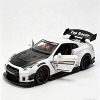 Réveil Hypercar à Son d'Échappement Réaliste, Quartz, Blanc et Noir, avec Affichage LED, Mouvement de Réveil CD