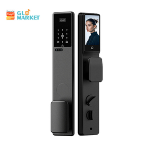 Glomarket Tuya App Remote WiFi Smart Security Camera <b>Lock</b> 3D Face & Fingerprint Recognition Video Intercom for Wood Doors - Product Image 1