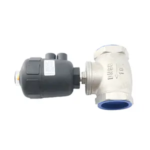 Strong durability DN40 t type angle seat valve compressor parts for portable air compressor