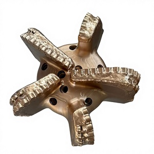 מקדחי קידוח בארות מים, כלי חיתוך אבן וסלע, 5 להבים, מקדחי <span class=keywords><strong>12</strong></span> <span class=keywords><strong>1</strong></span>/<span class=keywords><strong>4</strong></span> אינץ', גוף מטריקס מחושל, פלדת מנגן גבוהה, מקדח <span class=keywords><strong>PDC</strong></span> - Product Image 3