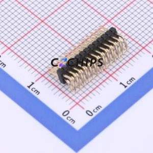 X1321WR-2x13J-C40D18 Pin Header Bent Lead Through Hole,P=1.27mm Connector 2x13P 1.27mm 1.27mm Pin Header - Product Image 2