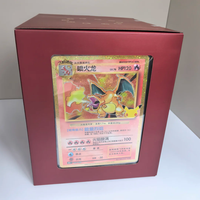 Coffret Cadeau Authentique Charizard Collection : Cartes à Collectionner Exclusives 30ème Anniversaire, Jeu de Société et Cartes de Divertissement pour Cadeau