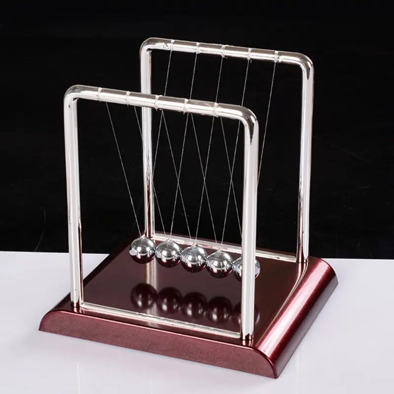 Antistress game desk decor Science balance Pendulum metal newtons cradle balls