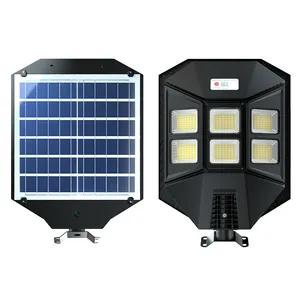 All-In-One High-Efficiency Solar Streetlight With Large Lithium Battery Modules And Panels Included