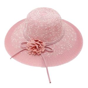 Chapeau de paille à large bord de style coréen pour femmes Casquette de pêcheur de <span class=keywords><strong>protection</strong></span> solaire d'été pour la plage - Product Image 5