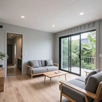 Maison préfabriquée de style industriel urbain chic Poutres exposées Ferme Immeuble de bureaux Panneaux sandwich fabriqués par hôtel avec conteneur