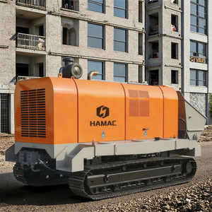 Pompe à béton électrique à flèche 50m de hauteur de refoulement verticale, moteur diesel, type chenille, machine de construction à vendre - Product Image 1