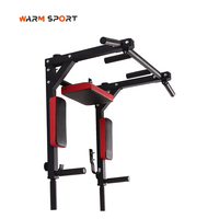 Barre de traction portable en acier/métal pour entraînement de force, équipement de fitness d'intérieur, support mural pour tractions et dips à domicile