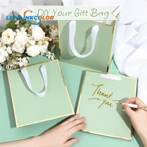 Medium Size Luxury Paper Gift Bags With Bow <strong>Ribbon</strong> Handles Portable for Birthday Christmas Wedding Party Customizable Logo - Product Image 2