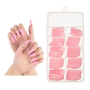 ZY0498B Fournisseurs de produits de décoration d'ongles Ongles artificiels Art Presse à couverture complète Mode Faux ongles Conseils