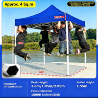 Tentes pliantes publicitaires, stands de marché à quatre coins, auvents et parasols à quatre pieds, abris de voiture imperméables