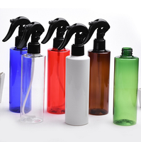 200ml-500ml Bouteilles de pulvérisation en plastique PET avec pompe de pulvérisation à gâchette bleu noir blanc ambre pour des couleurs claires