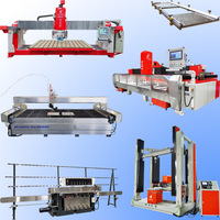 Máquina de corte de piedra CNC por chorro de agua de 5 ejes Hualong Machinery con software italiano Pegasus para azulejos de granito, motorreductor y rodamientos