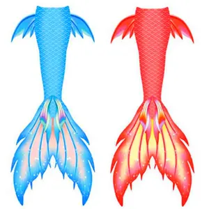 Il nuovo disegno della sirena coda per il nuoto con monofin della coda della sirena di nuotata monofin per le ragazze, ragazzi, le donne e gli uomini
