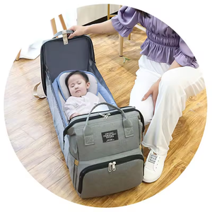 <span class=keywords><strong>Sac</strong></span> à langer imperméable pour bébé, <span class=keywords><strong>sac</strong></span> à <span class=keywords><strong>dos</strong></span> pliable de luxe personnalisé avec 7 fonctions - Product Image 2