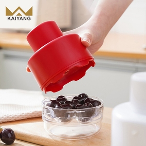 Manuel Cherry Pitter avec 7 fentes Extracteur <span class=keywords><strong>de</strong></span> noyau <span class=keywords><strong>de</strong></span> <span class=keywords><strong>date</strong></span> rouge - Product Image 1