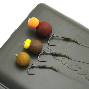 Rig de pêche à la carpe prêt à l'emploi, montage Blow Back, pointe droite, hameçon X, tressé semi-rigide 25lb - Product Image 5