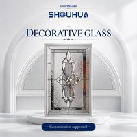 Vitrage artistique creux personnalisé en cuivre plaqué, incrusté de motifs, pour portes et fenêtres de villas et d'hôtels