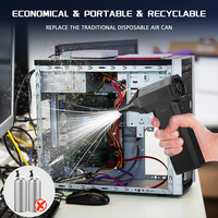 Ventilateur à jet turbo compact mini de dernière génération 2025, 4000 mAh, haute vitesse, dépoussiéreur électrique sans fil, moteur sans balais, bricolage à domicile