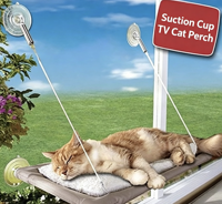 Hamac pour chat à ventouse pour fenêtre, lit suspendu pour chat, perchoir à fixer sur fenêtre, nid pour chat, en tissu Oxford durable, forme rectangulaire