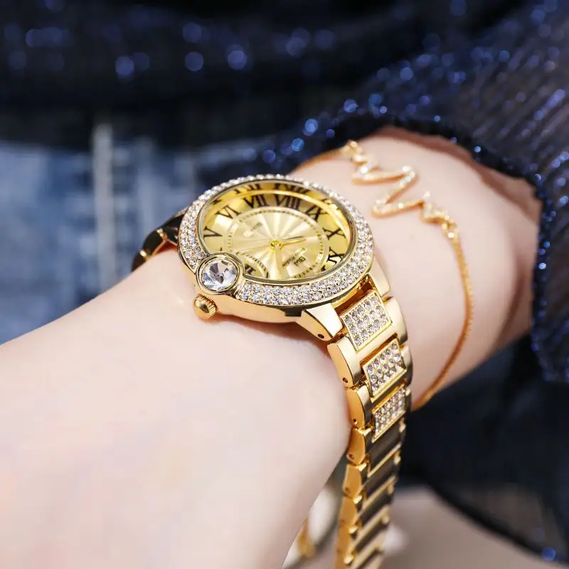 Watches Woman Luxury Brand Copys Ladies Cheapest Watch Iced Out Diamonds Unbranded Women Set Top 2021 Belt Changing Box 2020