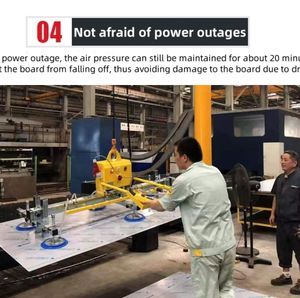 Máquina Elevadora de Vacío con Ventosa para Paneles Sándwich y Láminas Metálicas, Alimentación CA, Capacidad de Carga 500kg, Control Remoto - Product Image 4