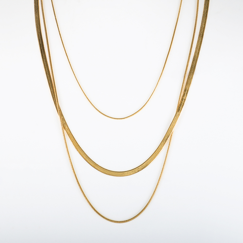 Minimalist Stainless Steel 18K Gold Plated