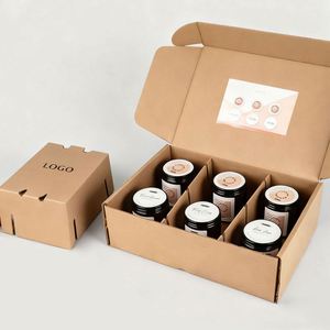 <b>Flat</b> <b>Pack</b> Corrugated Waterproof Shipping <b>Box</b> with Matt Lamination Eco-Friendly Recycled Mailer for Candle Jar and Custom Logo - Product Image 2