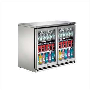 Enfriador de cerveza helada de acero inoxidable de temperatura única portátil comercial LED Control Digital refrigerado por aire Patio trasero de dos puertas <span class=keywords><strong>Sumyo</strong></span> - Product Image 2