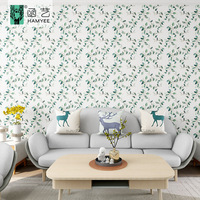 Wallpaper PVC Motif Bunga Gaya Cina Perekat Sendiri Langsung dari Pabrik WBX Model 9001-9086 untuk Renovasi Kamar Sewa, Asrama, dan Lemari