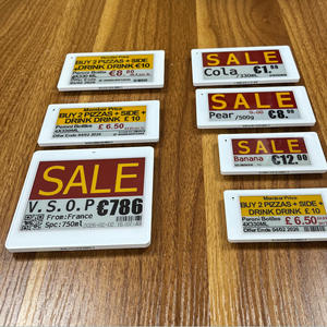 ป้ายราคาอิเล็กทรอนิกส์แบบดิจิทัลขนาด 4.2 นิ้ว รองรับบลูทูธ Ble5.0 สำหรับซูเปอร์มาร์เก็ต ระบบ EAS API ESL EPD พร้อมจอแสดงผล E-Ink - Product Image 1