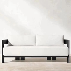 Vente directe d'usine de suite de canapé d'alliage d'aluminium de haute qualité pour des terrasses et des jardins de villa de cours - Product Image 4