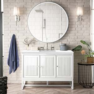 Armoire de salle de bain en acier inoxydable 304 de conception haut de gamme vanités anti-rouille personnalisées de haute qualité résistantes à l'eau - Product Image 2