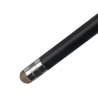 Xiaomi Vivo e-kalem için çift silikon İpucu Stylus Apple Samsung Huawei siyah plastik 15 Tablet kalem cep telefonu pasif kalem