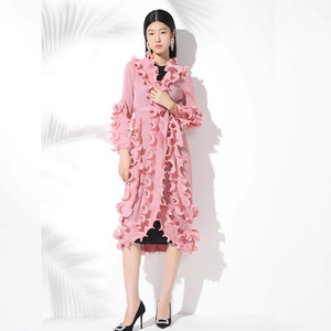 sachin and babi light blue dress Ruffled Ponchos