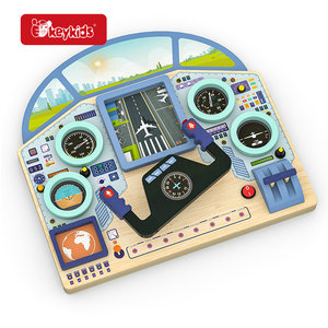Personalizzare in legno aereo cabina di pilotaggio finzione gioco e simulatore giocattolo per 5 7 anni bambini eco-friendly vernice Montessori giocattoli W12D679 - Product Image 2