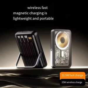 <span class=keywords><strong>Batterie</strong></span> <span class=keywords><strong>externe</strong></span> ultra-fine 10000 mAh à charge rapide magnétique avec câble de charge intégré, chargeur portable <span class=keywords><strong>pour</strong></span> téléphones mobiles - Product Image 4