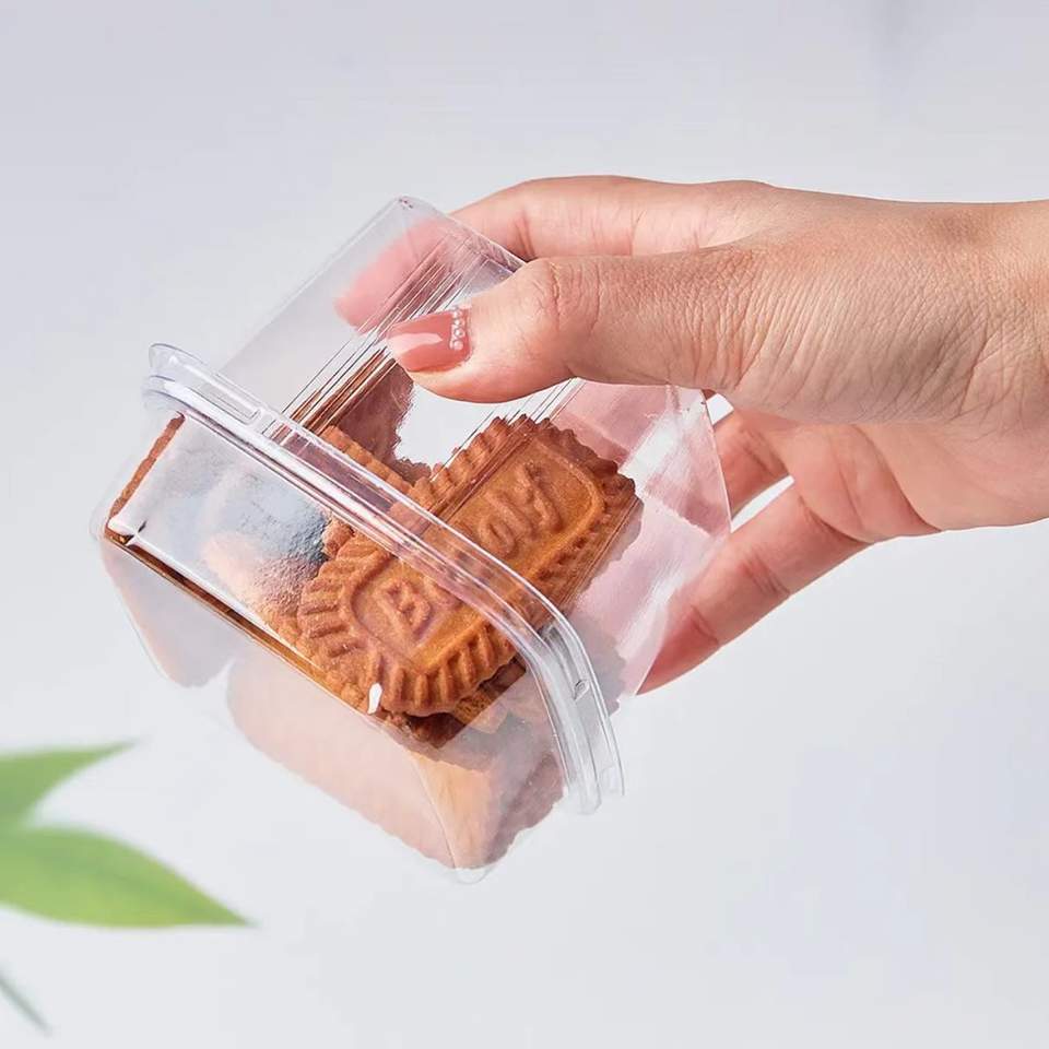 Square Mousse Cake Box - Soy Milk Multi-layer Fruit Yogurt Transparent ...