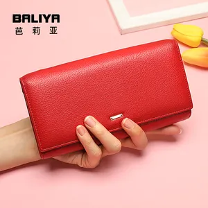 BALIYA Long Women Wallets Purse Female Purse Women's Pu Leather Wallet Clutch Phone Bag women leather wallet