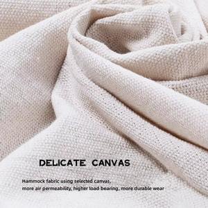 पोर्टेबल इनडोर/आउटडोर 2-व्यक्ति स्टील स्विंग बच्चों और वयस्कों के लिए एंटी-रोलोवर फील्ड कैनवास पेड़ के साथ - Product Image 4